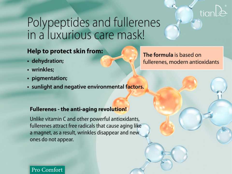 Polypeptides and fullerenes in a luxurious care mask!